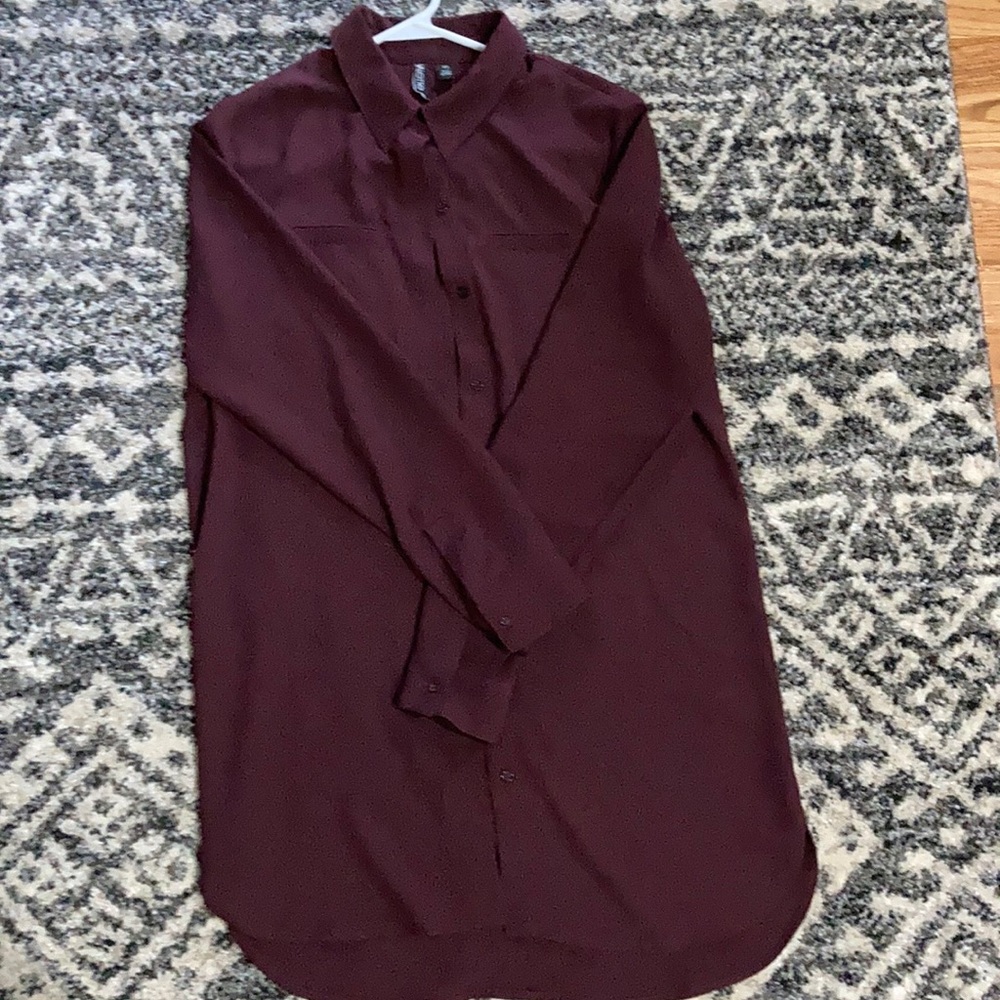 Burgundy Blouse
